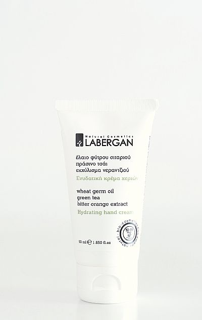 Ενύδατικη κρέμα χεριών με έλαιο φύτρο σιταριού πράσινο τσάι εκχύλισμα νερατζιού